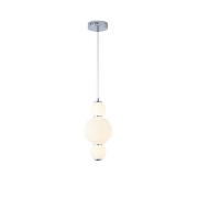 Imagine Lampa suspendată din aluminiu-sticlă LED 12.6W 1440Lm 3000K Ø175X1898mm alb ARTE ILLUMINA BLOSSOM