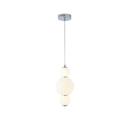Imagine Lampa suspendată din aluminiu-sticlă LED 12.6W 1440Lm 3000K Ø175X1898mm alb ARTE ILLUMINA BLOSSOM