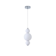 Imagine Lampa suspendată din aluminiu-sticlă LED 12.6W 1440Lm 3000K Ø175X1898mm alb ARTE ILLUMINA BLOSSOM