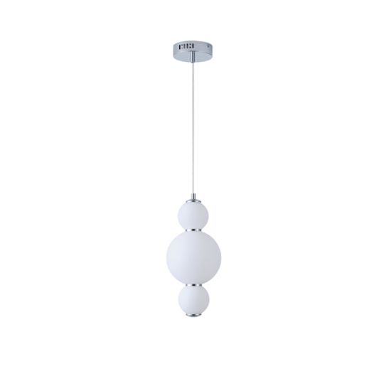 Imagine Lampa suspendată din aluminiu-sticlă LED 12.6W 1440Lm 3000K Ø175X1898mm alb ARTE ILLUMINA BLOSSOM