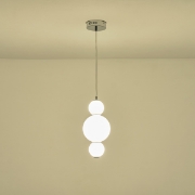 Imagine Lampa suspendată din aluminiu-sticlă LED 12.6W 1440Lm 3000K Ø175X1898mm alb ARTE ILLUMINA BLOSSOM