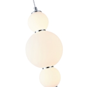 Imagine Lampa suspendată din aluminiu-sticlă LED 12.6W 1440Lm 3000K Ø175X1898mm alb ARTE ILLUMINA BLOSSOM