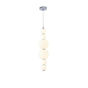 Imagine Lampa suspendată din aluminiu-sticlă LED 24W 2800Lm 3000K Ø175X2262mm albă Arte Illumina Blossom