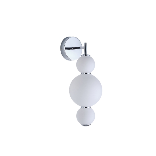 Imagine Aplica de perete din aluminiu-sticlă LED 12.6W 1440Lm 3000K 450X240X185mm alb ARTE ILLUMINA BLOSSOM