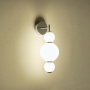 Imagine Aplica de perete din aluminiu-sticlă LED 12.6W 1440Lm 3000K 450X240X185mm alb ARTE ILLUMINA BLOSSOM