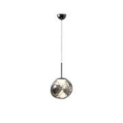 Imagine Lumină suspendată acrilică rotundă LED 6W 360Lm 3000K Ø300×1200mm argintie Arte Illumina Picadilly