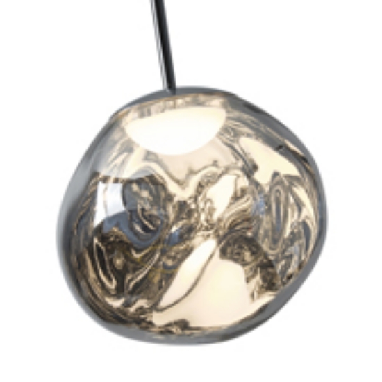 Imagine Lumină suspendată acrilică rotundă LED 6W 360Lm 3000K Ø300×1200mm argintie Arte Illumina Picadilly