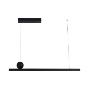 Imagine Lumină suspendată din aluminiu liniar cu LED 18W 1308Lm 3CCT (3000-4000-6000K) 1500X1000mm negru Arte Illumina Trama