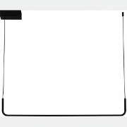 Imagine Lumină suspendată din aluminiu liniar cu LED 18W 975Lm 3CCT (3000-4000-6500K) 900X1200mm neagră Arte Illumina Arcus