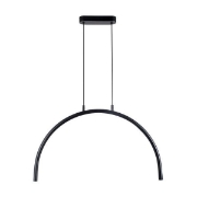 Imagine Lumină suspendată din aluminiu-metal LED 5W 448Lm 3000K 600X20X1500mm neagră Arte Illumina Apsis