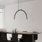Imagine Lumină suspendată din aluminiu-metal LED 5W 448Lm 3000K 600X20X1500mm neagră Arte Illumina Apsis