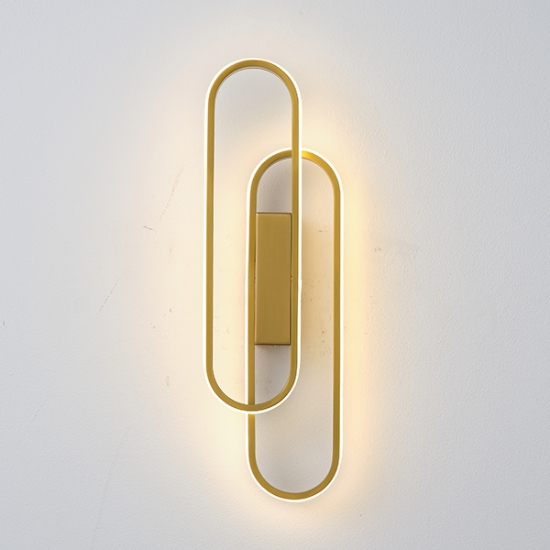 Imagine Aplica de perete din aluminiu LED 18W 2340Lm 3000K 140X500mm aurie Arte Illumina Elix