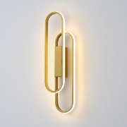 Imagine Aplica de perete din aluminiu LED 18W 2340Lm 3000K 140X500mm aurie Arte Illumina Elix