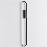 Imagine Aplica de perete din aluminiu LED 18W 2340Lm 3000K 100X800mm neagră Arte Illumina Elix
