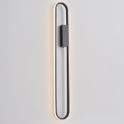 Imagine Aplica de perete din aluminiu LED 18W 2340Lm 3000K 100X800mm neagră Arte Illumina Elix