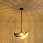 Imagine Lumină suspendată metalică single light 1XE27 max 15W 450X250X1680mm negru-aurie Arte Illumina Galilea
