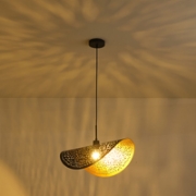 Imagine Lumină suspendată metalică single light 1xE27 max 15W 600x300x1680mm negru-aurie Arte Illumina Galilea