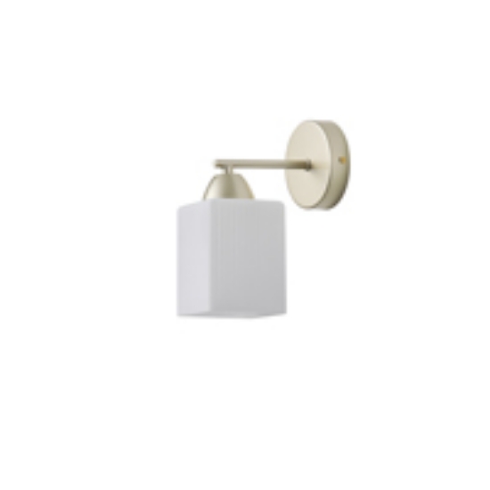 Imagine Aplica de perete metal-sticlă cu un singur bec 1×E27 max 15W 180X100X210mm aurie sampanie Madisson