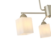 Imagine Lustră metal-sticlă 3 lumini 3xE27 Max 15W 590x380mm aurie sampanie Arte Illumina Madisson
