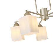 Imagine Lumină suspendată metal-sticlă 5 lumini 5xE27 Max 15W 590x380mm aurie sampanie Arte Illumina Madisson