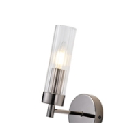 Imagine Aplica metal-sticlă cu un singur corp de iluminat 1XE14 Max 8W 155X100X245mm negru crom ARTE ILLUMINA VINY