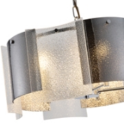 Imagine Lampa suspendată metal-sticlă 5 lumini 5XE14 max 8W 450X680mm argintie Arte Illumina Folia
