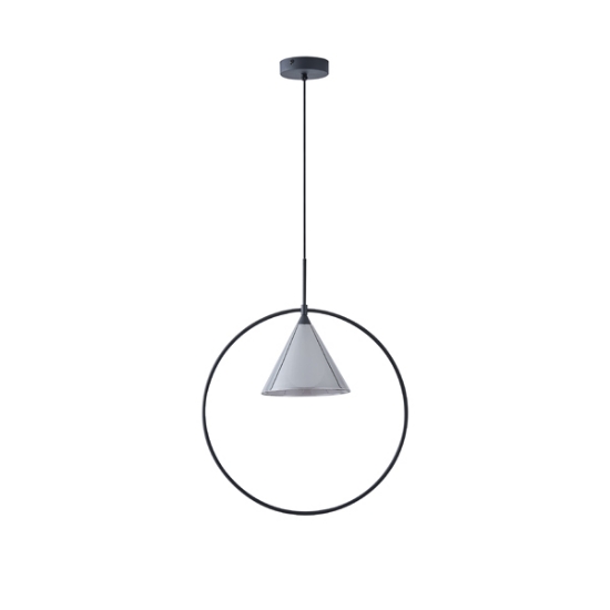 Imagine Lumină suspendată metal-sticlă cu un singur bec 1xG9 Max 7W Ø410X1610mm transparent Arte Illumina Delta