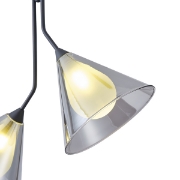 Imagine Lampa suspendată metal-sticlă 2 lumini 2xG9 Max 7W Ø300x1800mm transparent Arte Illumina Delta