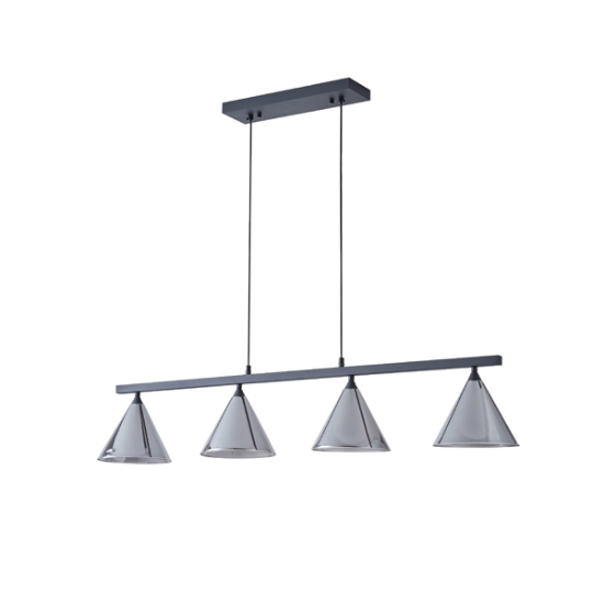 Imagine Lustră metal-sticlă 4 lumini 4xG9 Max 7W 1080x1393mm transparent Arte Illumina Delta