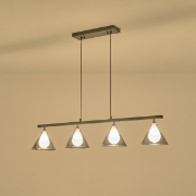 Imagine Lustră metal-sticlă 4 lumini 4xG9 Max 7W 1080x1393mm transparent Arte Illumina Delta