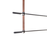 Imagine Lampa suspendată metal-întreținut LED 45W 3150Lm 3000K 1400X60X1200mm neagră Arte Illumina Linea