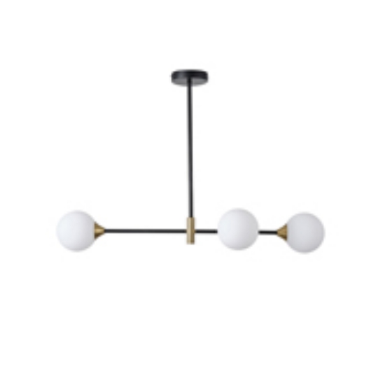 Imagine Lumină suspendată metal-sticlă 3 lumini 3xG9 Max 7W Ø850x570mm negru-bronz Arte Illumina Pools