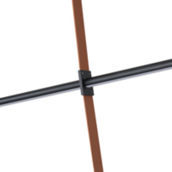 Imagine Lampa suspendată metal-ulei LED 75W 5250Lm 3000K 1400X60X1200mm neagră Arte Illumina Linea