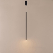 Imagine Lumină suspendată din aluminiu-metal-acrilic LED 3W 210Lm 3000K Ø50X1200(610)mm neagră Arte Illumina Cascade