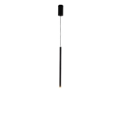 Imagine Lumină suspendată din aluminiu-metal-acrilic LED 3W 210Lm 3000K Ø50X1200(410)mm neagră Arte Illumina Cascade