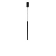 Imagine Lumină suspendată din aluminiu-metal-acrilic LED 3W 210Lm 3000K Ø50X1200(410)mm neagră Arte Illumina Cascade
