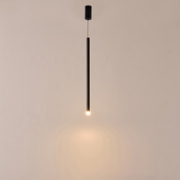 Imagine Lumină suspendată din aluminiu-metal-acrilic LED 3W 210Lm 3000K Ø50X1200(410)mm neagră Arte Illumina Cascade
