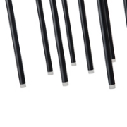 Imagine Lumină suspendată din aluminiu-metal-acrilic 21light LED 42W 2940Lm 3000K 940X400X2100mm neagră Arte Illumina Cascade