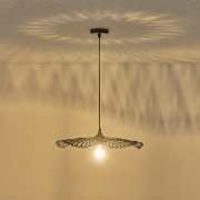 Imagine Lampa suspendată Bamboo single light 1xE27 max 15W Ø475x1160mm neagră Arte Illumina Crossline