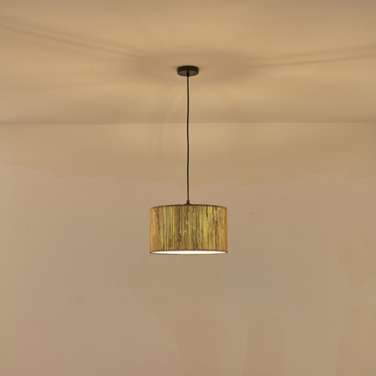 Imagine Lumină suspendată Pampas cu un singur corp 1xE27 Max 15W Ø350x1260mm Cremă Arte Illumina AENON