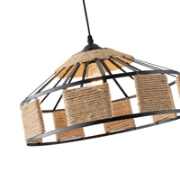 Imagine Lampa suspendată rope-metal unică HELIOS 15W D400X1300mm negru-khaki