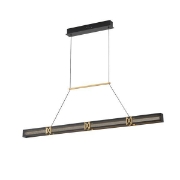 Imagine Lampa suspendată din aluminiu-metal-acril LED 25W 1750Lm 3000K 1200X1200mm negru-aurie Arte Illumina Luis