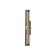 Imagine Aplicație LED din aluminiu-metal-acril 12W 840Lm 3000K 60X600mm negru-auriu Arte Illumina LUIS