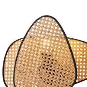 Imagine Aplica de perete Rattan 1XE27 Max 15W 430X300mm Culoare maro-negru Arte Illumina KAI
