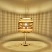 Imagine Pendul metal-textil 1XE27 Max 15W Ø260X460mm crem-alb Arte Illumina Isla
