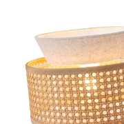 Imagine Pendul metal-textil 1XE27 Max 15W Ø260X460mm crem-alb Arte Illumina Isla