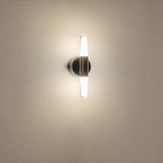 Imagine Aplica din aluminiu-metal-acril 2 lumini LED 6W 420Lm 3000K Ø80X240mm negru-aurie Arte Illumina Velas