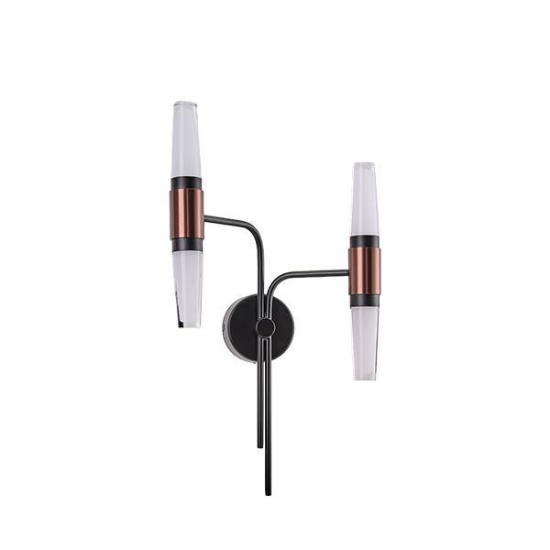 Imagine Aplica din aluminiu-metal-acril LED 12W 840Lm 3000K 200X420mm negru-aurie Arte Illumina Velas