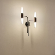 Imagine Aplica din aluminiu-metal-acril LED 12W 840Lm 3000K 200X420mm negru-aurie Arte Illumina Velas