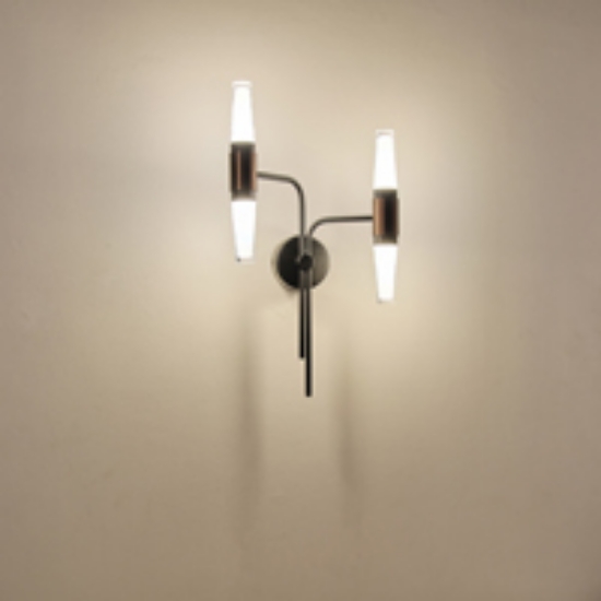 Imagine Aplica din aluminiu-metal-acril LED 12W 840Lm 3000K 200X420mm negru-aurie Arte Illumina Velas